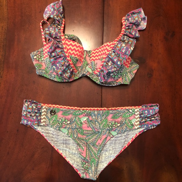 maaji ruffle bikini top